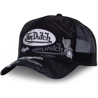 Шапка извита черна снапбек от Von Dutch