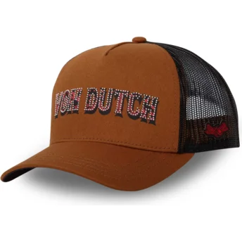 Casquette trucker marron STUD N Von Dutch