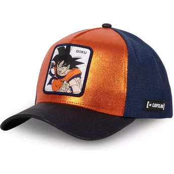 Gorra trucker naranja y azul marino Son Goku SAV Dragon Ball de Capslab