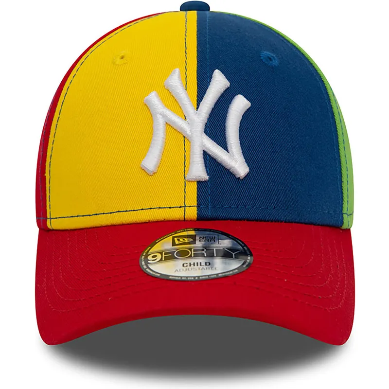 shapka-izvita-mnogocveten-reguliruem-za-deca-9forty-block-na-new-york-yankees-mlb-ot-new-era