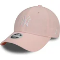 new-era-izvita-periferiya-damska-9forty-lenena-new-york-yankees-mlb-rozova-reguliruema-shapka
