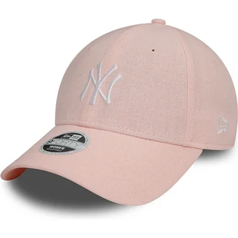 Шапка извита роза регулируем 9FORTY Linen на New York Yankees MLB от New Era