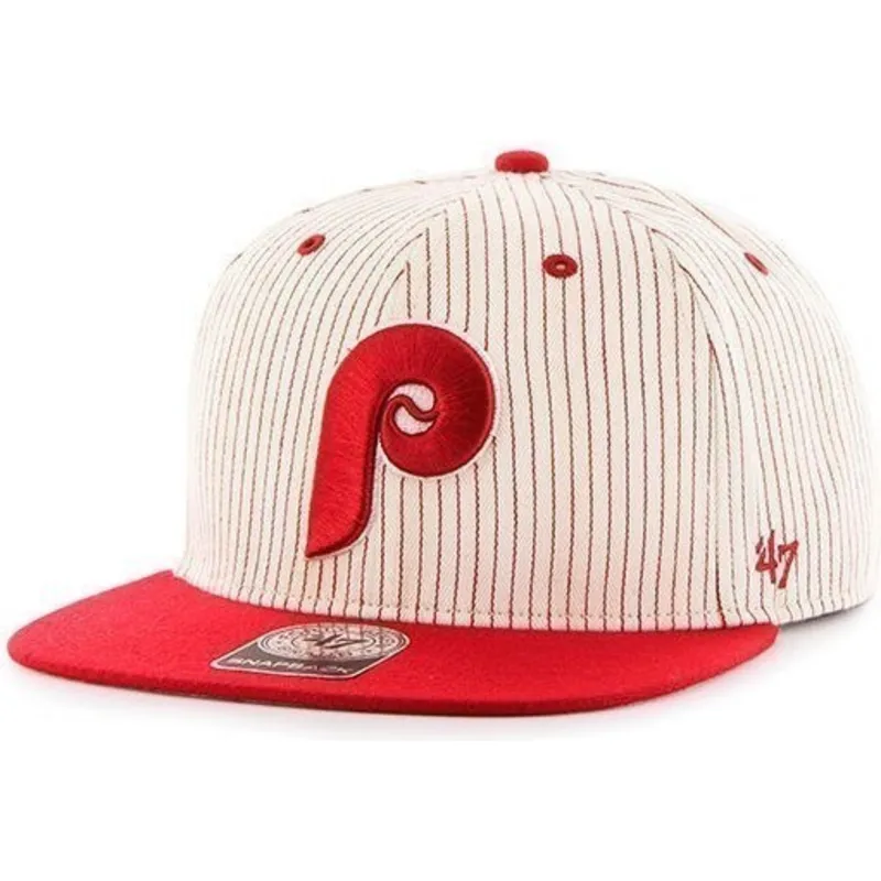 gorra-plana-gris-snapback-con-rayas-rojas-de-philadelphia-phillies-mlb-de-47-brand