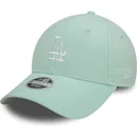 shapka-izvita-zelena-reguliruem-9forty-linen-na-los-angeles-dodgers-mlb-ot-new-era