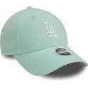 shapka-izvita-zelena-reguliruem-9forty-linen-na-los-angeles-dodgers-mlb-ot-new-era