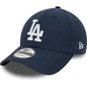 shapka-izvita-tmnosin-reguliruem-9forty-linen-na-los-angeles-dodgers-mlb-ot-new-era