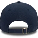marineblaue-verstellbare-curved-cap-9forty-linen-der-los-angeles-dodgers-mlb-von-new-era