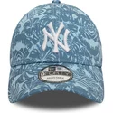 gorra-curva-azul-ajustable-9forty-summer-all-over-print-de-new-york-yankees-mlb-de-new-era