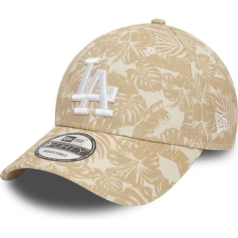 shapka-izvita-kafyav-reguliruem-9forty-summer-all-over-print-na-los-angeles-dodgers-mlb-ot-new-era