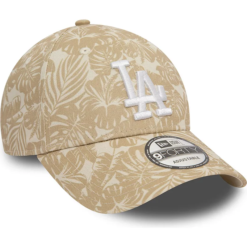 shapka-izvita-kafyav-reguliruem-9forty-summer-all-over-print-na-los-angeles-dodgers-mlb-ot-new-era