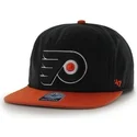 shapka-ploska-cherna-snapbek-na-philadelphia-flyers-nhl-ot-47-brand