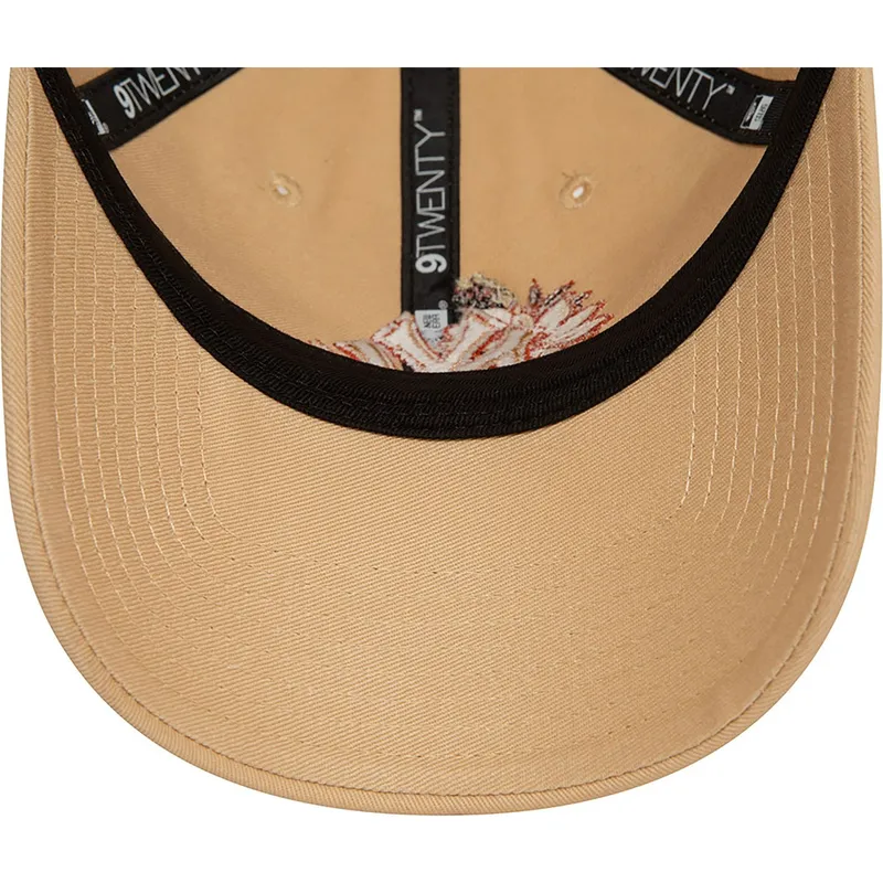 shapka-izvita-kafyav-reguliruem-9twenty-floral-na-new-york-yankees-mlb-ot-new-era
