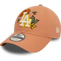 shapka-izvita-kafyav-reguliruem-9twenty-floral-na-los-angeles-dodgers-mlb-ot-new-era