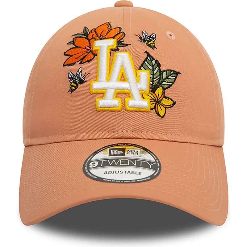 shapka-izvita-kafyav-reguliruem-9twenty-floral-na-los-angeles-dodgers-mlb-ot-new-era