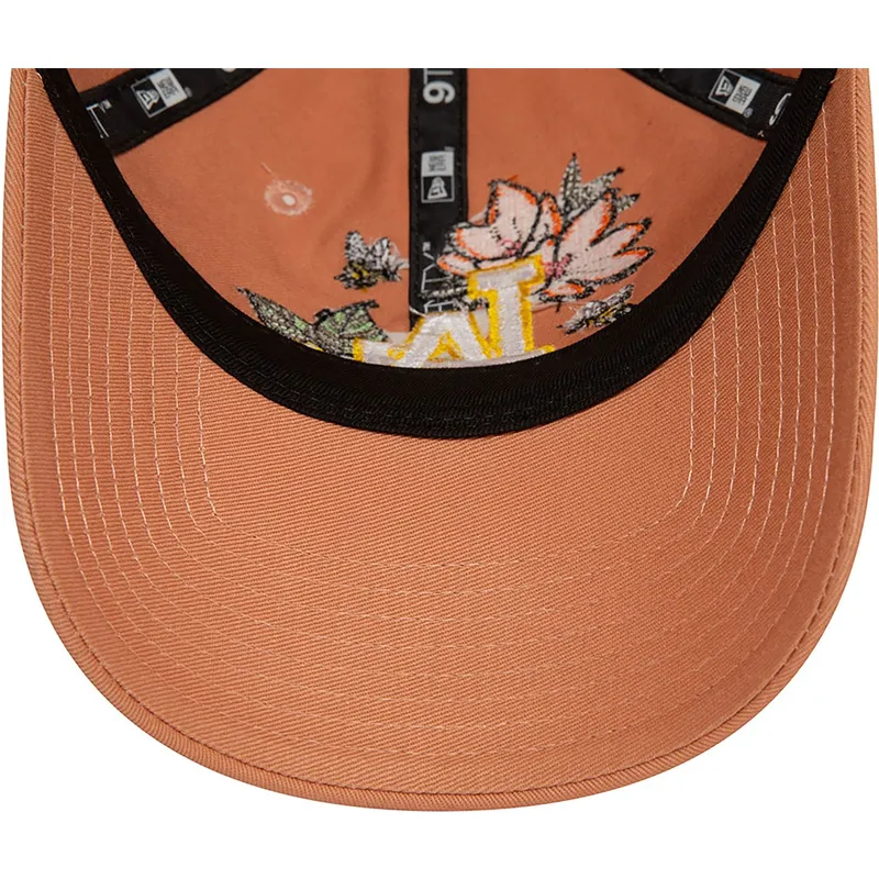 shapka-izvita-kafyav-reguliruem-9twenty-floral-na-los-angeles-dodgers-mlb-ot-new-era