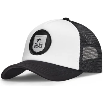 Καπέλο τύπου trucker λευκό και μαύρο Classic από την Oblack