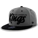 shapka-ploska-siv-snapbek-letras-na-los-angeles-kings-nhl-ot-47-brand