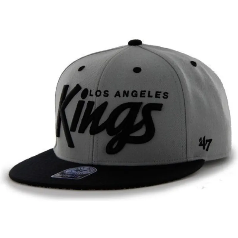 shapka-ploska-siv-snapbek-letras-na-los-angeles-kings-nhl-ot-47-brand shapka-ploska-siv-snapbek-letras-na-los-angeles-kings-nhl-ot-47-brand