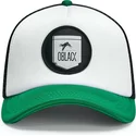 gorra-trucker-blanca-negra-y-verde-classic-de-oblack