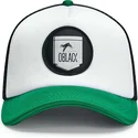 oblack-classic-hvid-sort-og-gron-trucker-cap