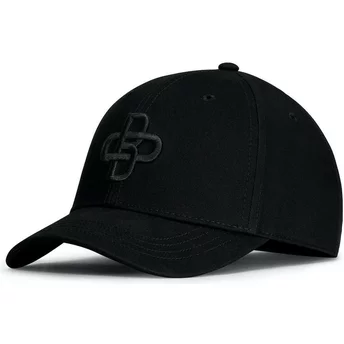 Gorra curva negra ajustable con logo negro Baseball Peach de Oblack