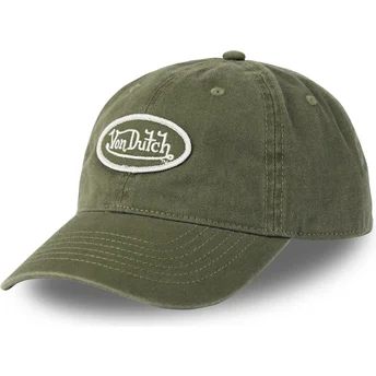 Gorra curva verde ajustable LOG KAK de Von Dutch