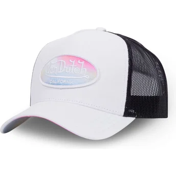 Von Dutch PASTEL WHI White and Black Trucker Hat