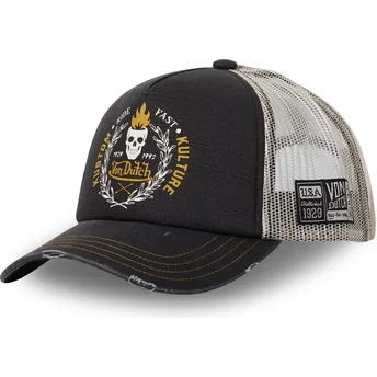 Gorra trucker sort og grå CREW13 fra Von Dutch