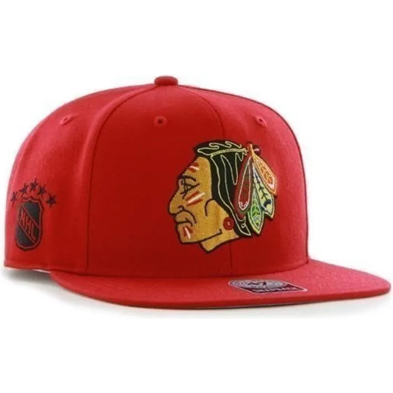 shapka-ploska-chervena-snapbek-na-chicago-blackhawks-nhl-ot-47-brand shapka-ploska-chervena-snapbek-na-chicago-blackhawks-nhl-ot-47-brand