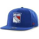 shapka-ploska-sinya-snapbek-na-new-york-rangers-nhl-ot-47-brand