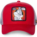 rote-und-graue-trucker-kappe-fur-jungen-kidbug1-looney-tunes-von-capslab
