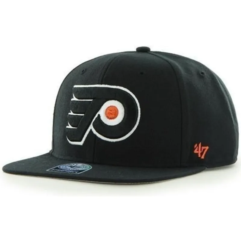 shapka-ploska-cherna-snapbek-na-philadelphia-flyers-nhl-ot-47-brand