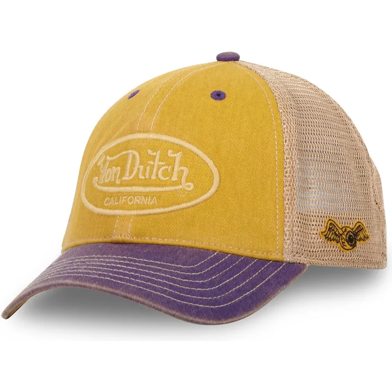 von-dutch-mac4-gul-og-violet-trucker-kasket