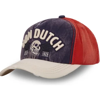 Gorra curva azul y roja ajustable XAVIER NV de Von Dutch