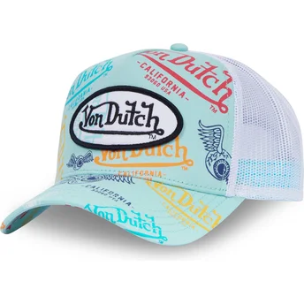 Casquette trucker bleue et blanche LE BLE Von Dutch