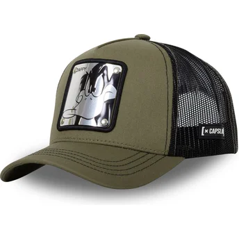 Gorra trucker verde Pato Lucas DAF6 Looney Tunes de Capslab