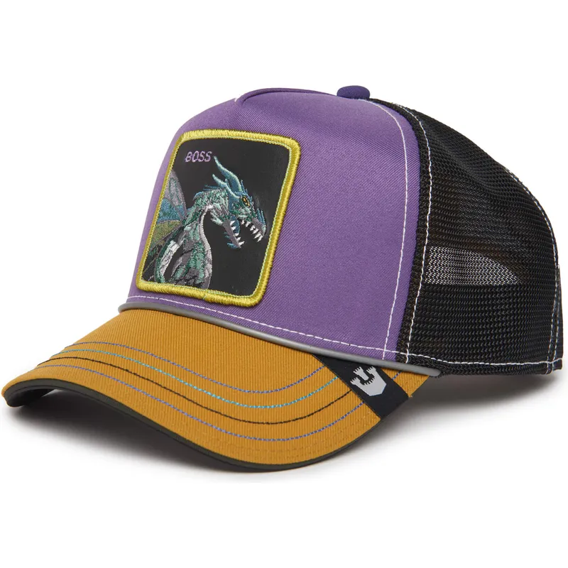 shapka-izvita-traker-violetka-snapbek-boss-hammer-and-spike-insert-coin-vol2-the-farm-ot-goorin-bros