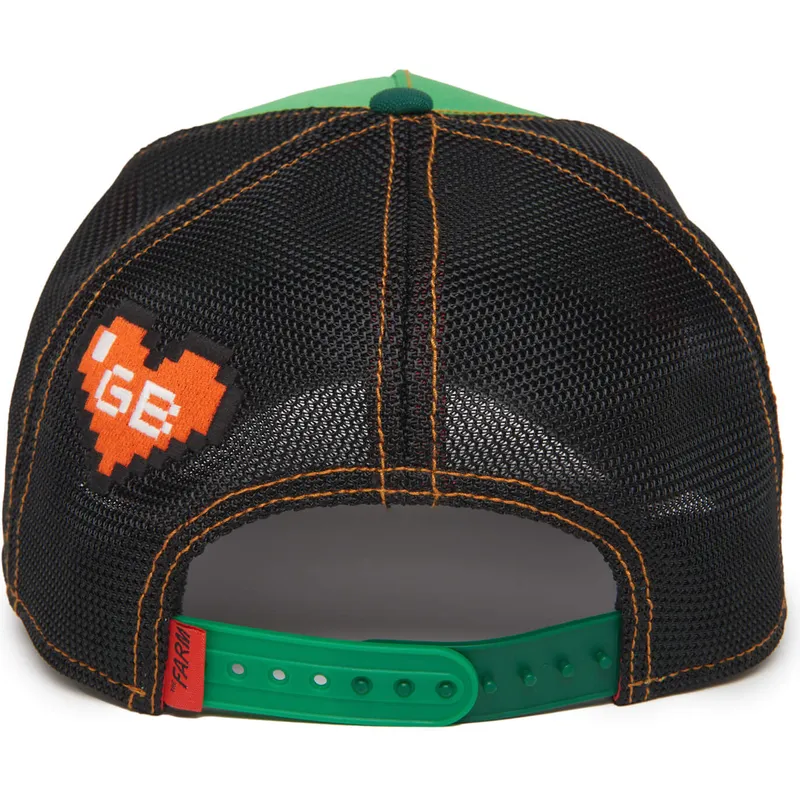 gorra-trucker-gron-og-sort-krokodille-trouble-32-in-twenty-insert-coin-vol2-the-farm-fra-goorin-bros