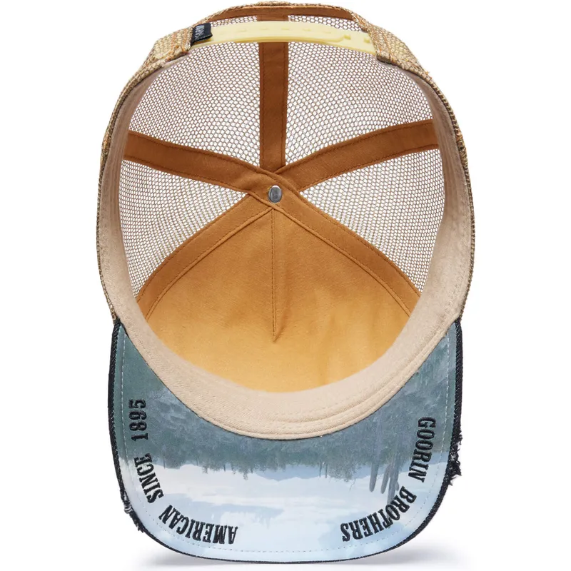 trucker-kasket-sort-og-beige-hest-stallion-model-no-5741110n-rodeo-the-farm-fra-goorin-bros