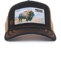 schwarze-und-beige-trucker-kappe-buffel-tough-modell-nr-70u9h-rodeo-the-farm-von-goorin-bros