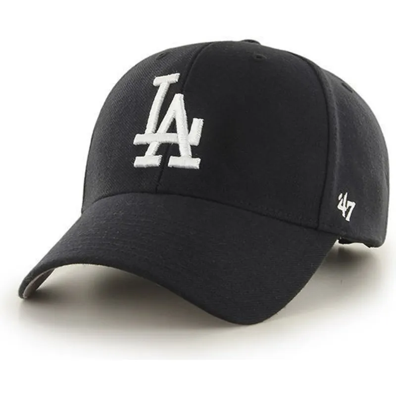shapka-izvita-cherna-reguliruem-na-los-angeles-dodgers-mlb-ot-47-brand