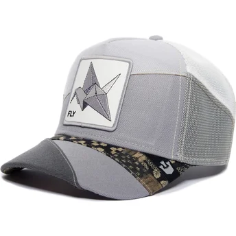 Gorra trucker gris grulla Fly Loyal Farmigami The Farm de Goorin Bros.