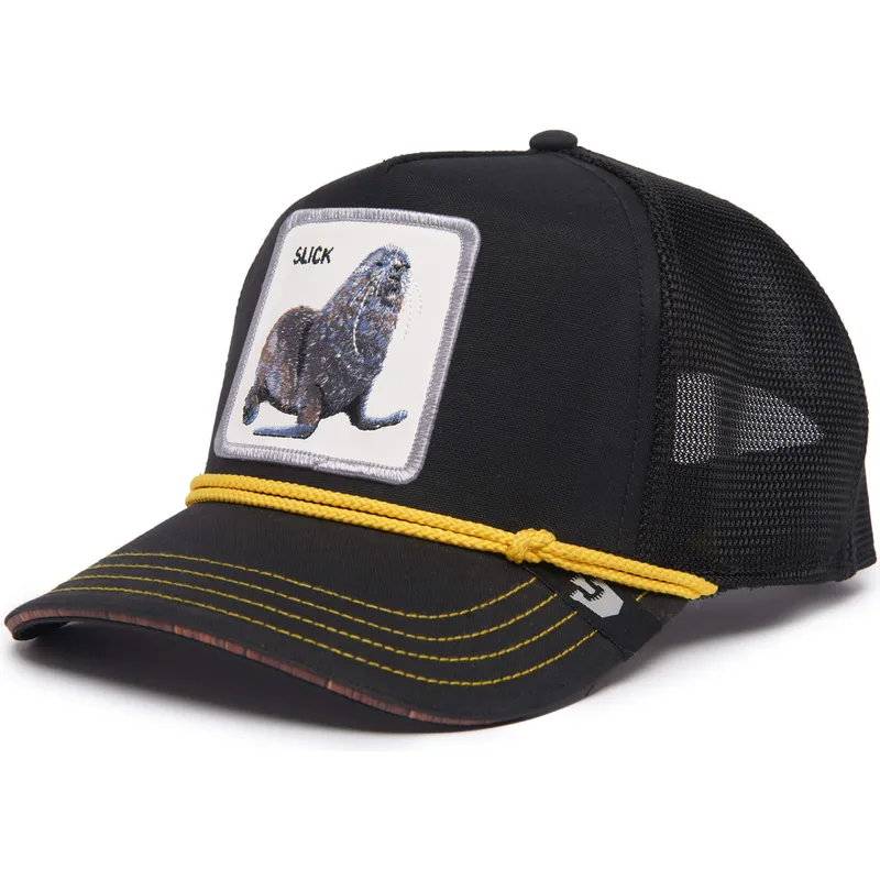 shapka-izvita-traker-cherna-snapbek-slick-seal-of-approval-nautical-nonsense-the-farm-ot-goorin-bros