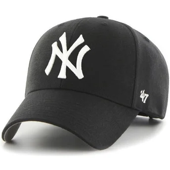 Шапка извита черна регулируем на New York Yankees MLB от 47 Brand