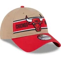 gorra-curva-marron-y-roja-ajustable-9twenty-draft-2024-de-chicago-bulls-nba-de-new-era