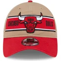new-era-izvita-periferiya-9twenty-draft-2024-chicago-bulls-nba-kafyava-i-chervena-reguliruema-shapka