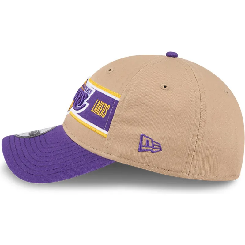 shapka-izvita-kafyav-reguliruem-9twenty-draft-2024-na-los-angeles-lakers-nba-ot-new-era