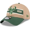 verstellbare-9twenty-draft-2024-kappe-in-braun-und-grun-der-milwaukee-bucks-nba-von-new-era