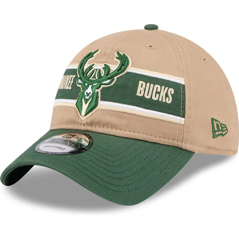 shapka-izvita-kafyav-reguliruem-9twenty-draft-2024-na-milwaukee-bucks-nba-ot-new-era
