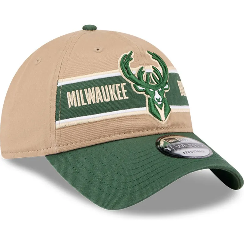 shapka-izvita-kafyav-reguliruem-9twenty-draft-2024-na-milwaukee-bucks-nba-ot-new-era